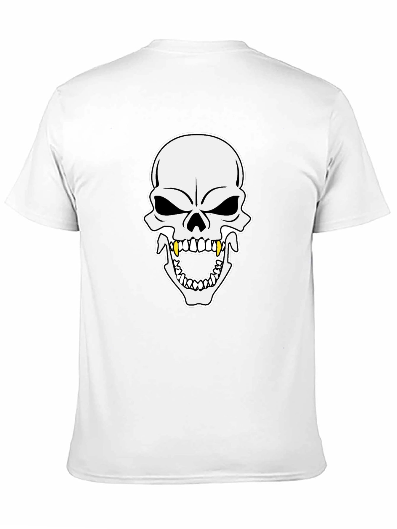 Skull Graphic Tee - Bold Black Cotton T-Shirt