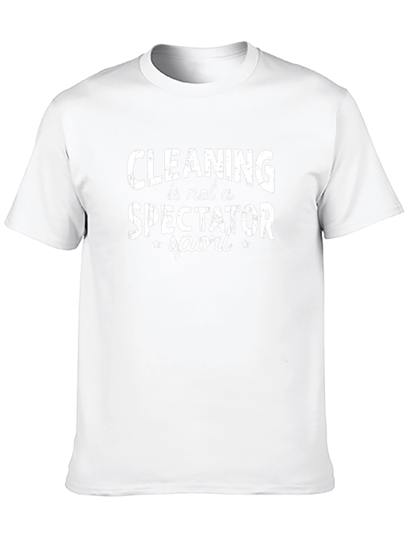 Funny Cleaning Slogan Black T-Shirt