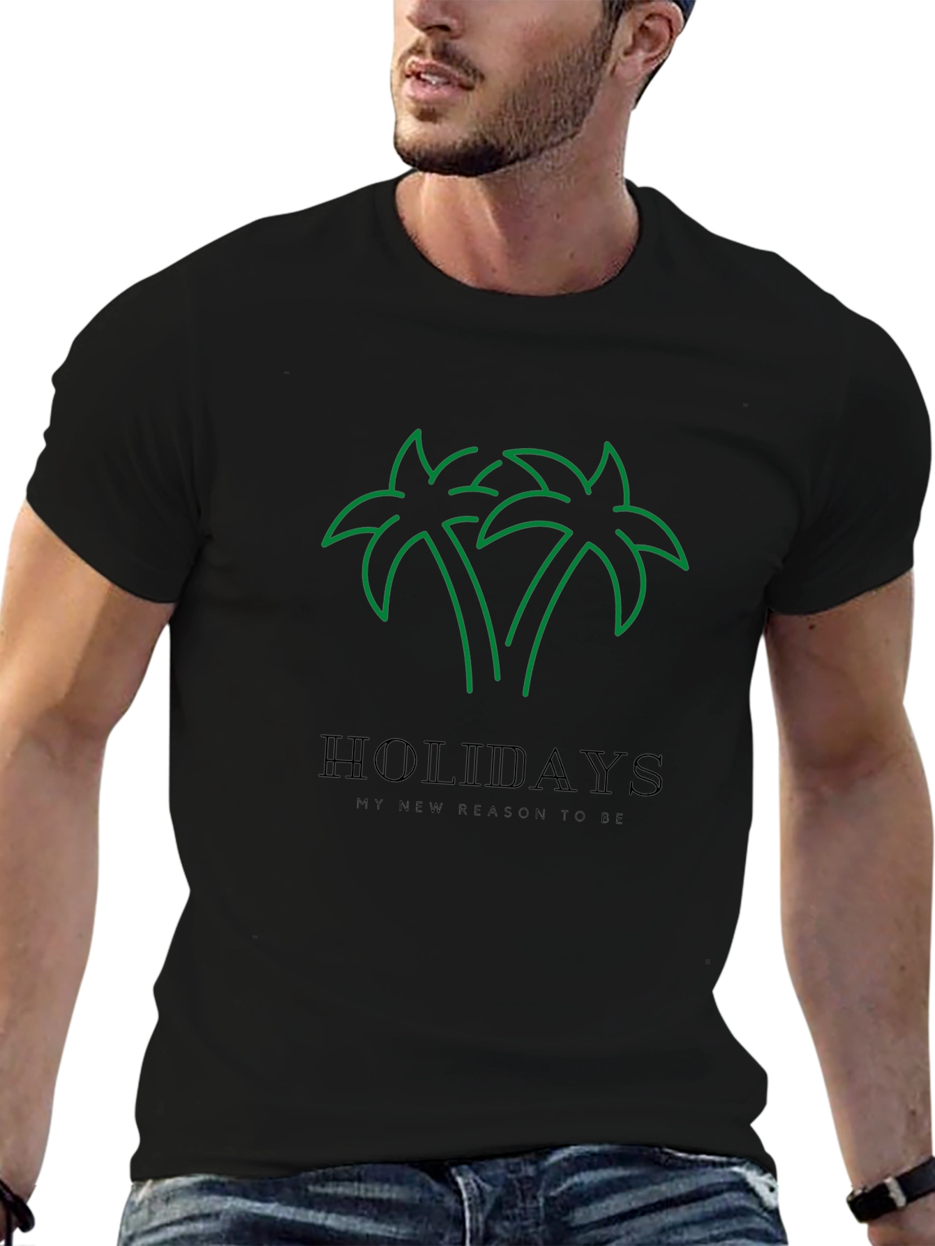 Holiday Palm Tree Graphic Tee