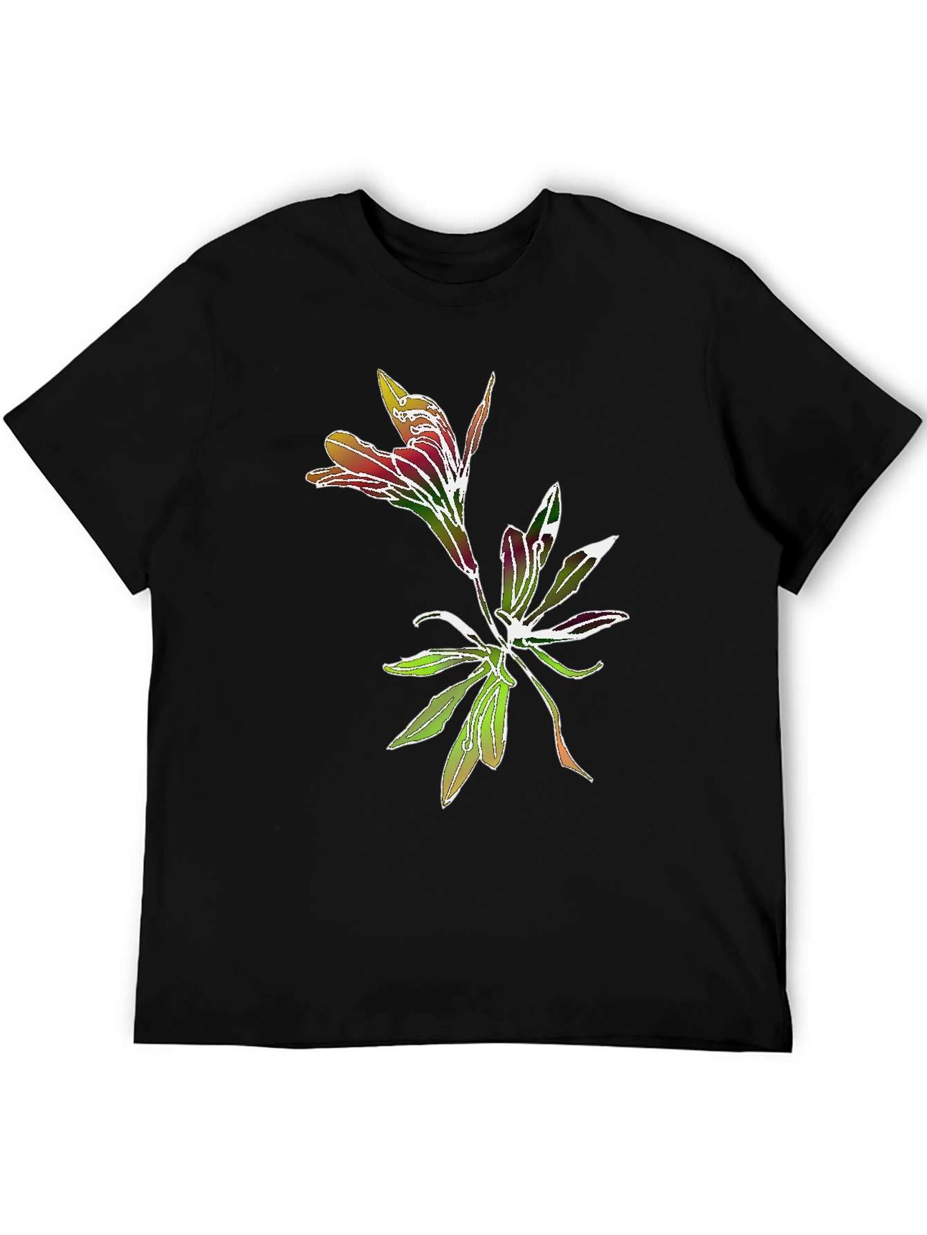 Floral Graphic Tee - Stylish Botanical Print