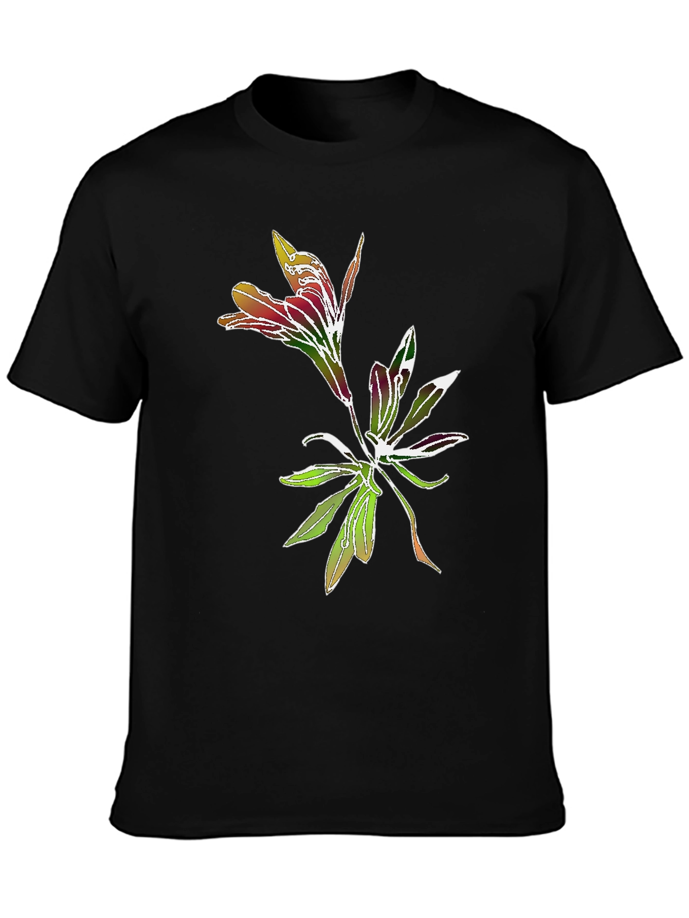 Floral Graphic Tee - Stylish Botanical Print