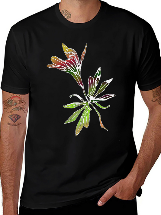 Floral Graphic Tee - Stylish Botanical Print