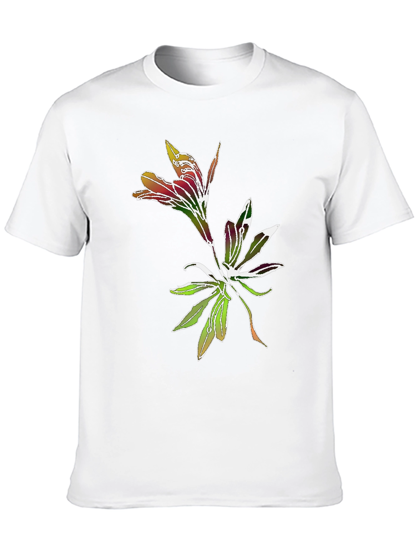 Floral Graphic Tee - Stylish Botanical Print