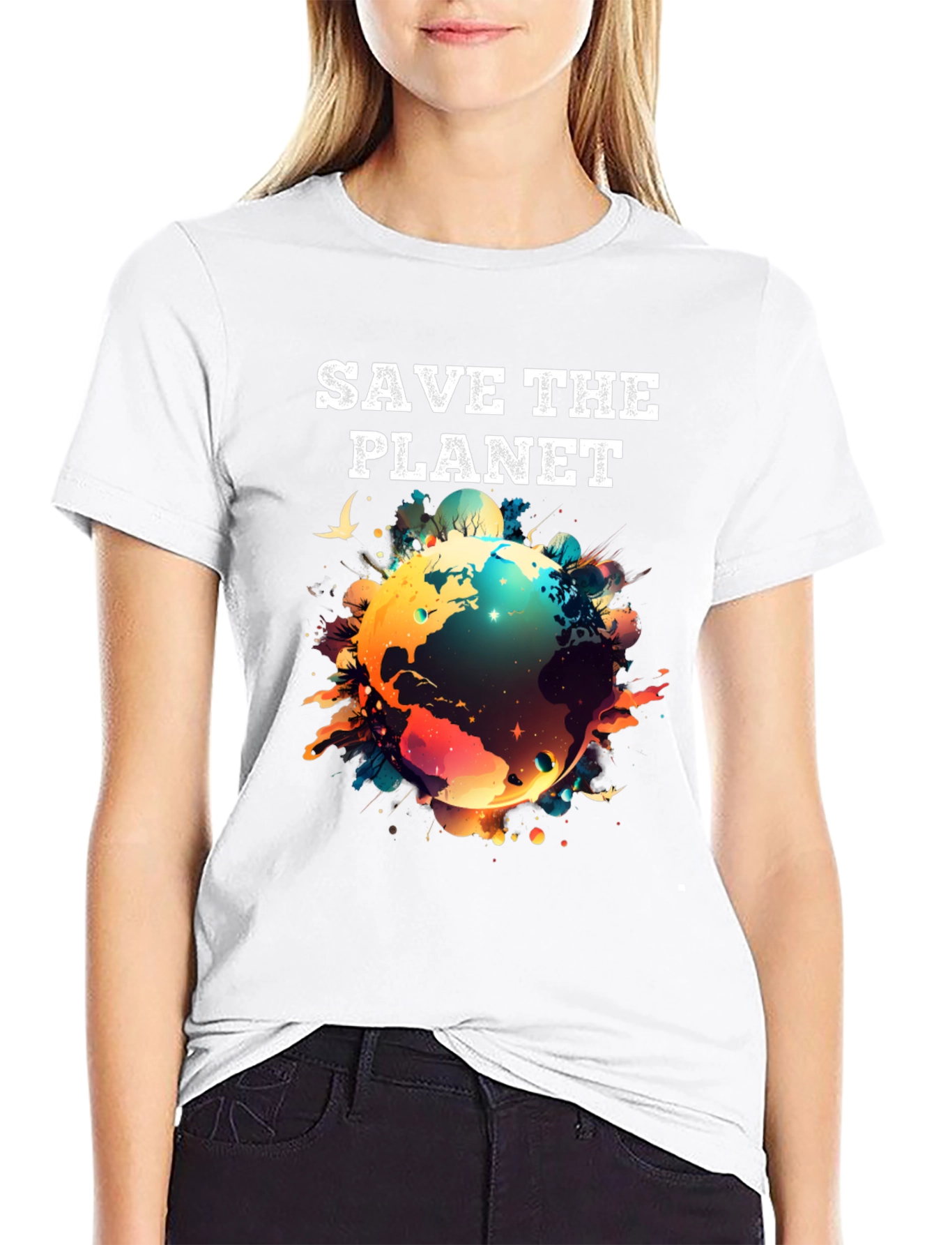 Save the Planet Graphic T-Shirt - Eco-Friendly Fashion