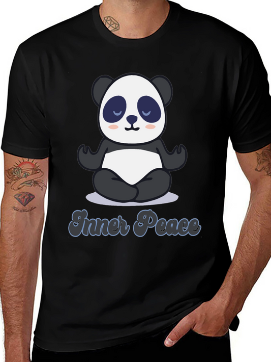 Inner Peace Panda T-Shirt - Meditating Panda