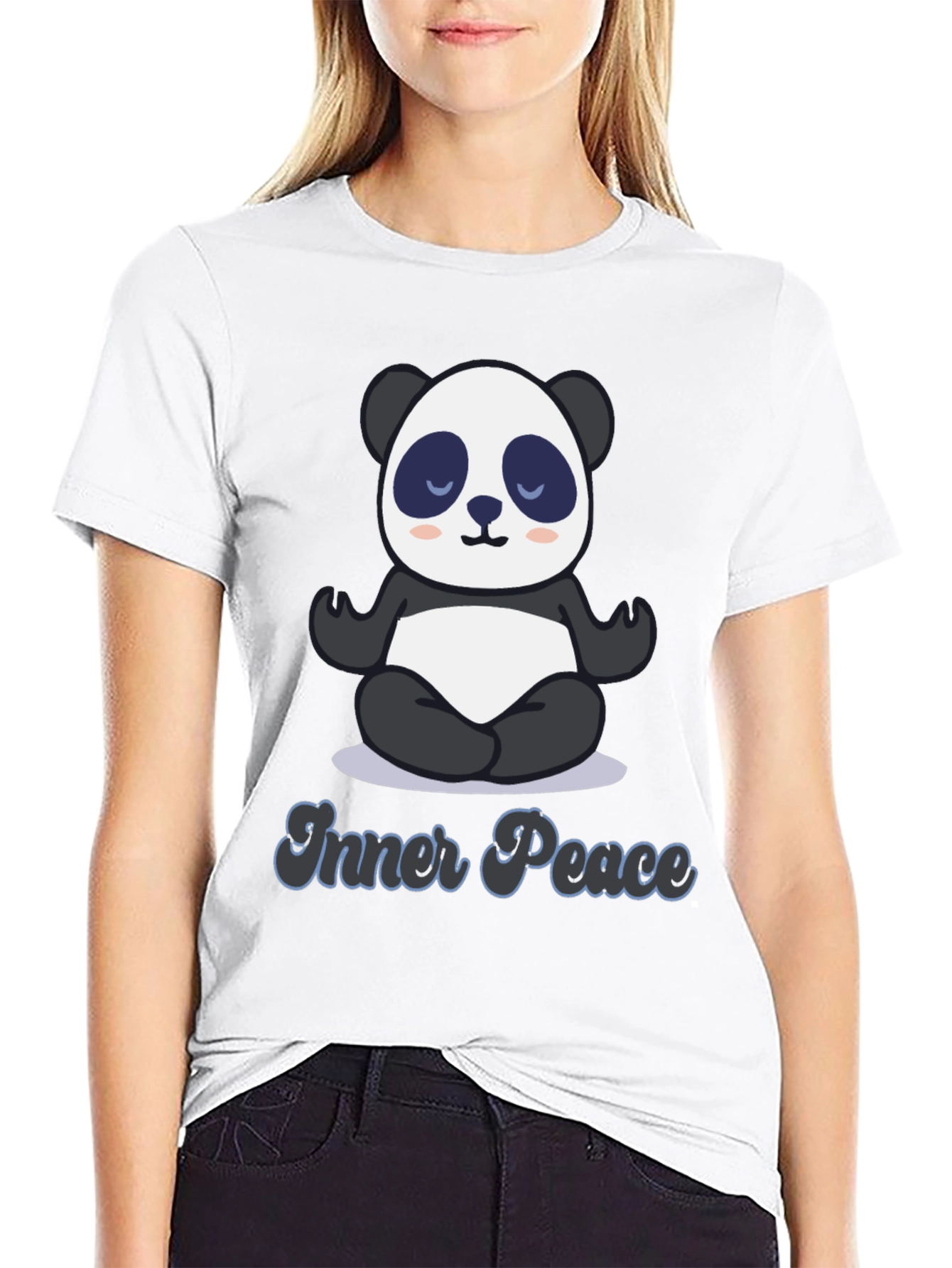 Inner Peace Panda T-Shirt - Meditating Panda