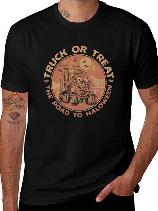 Truck or Treat Halloween Graphic T-Shirt