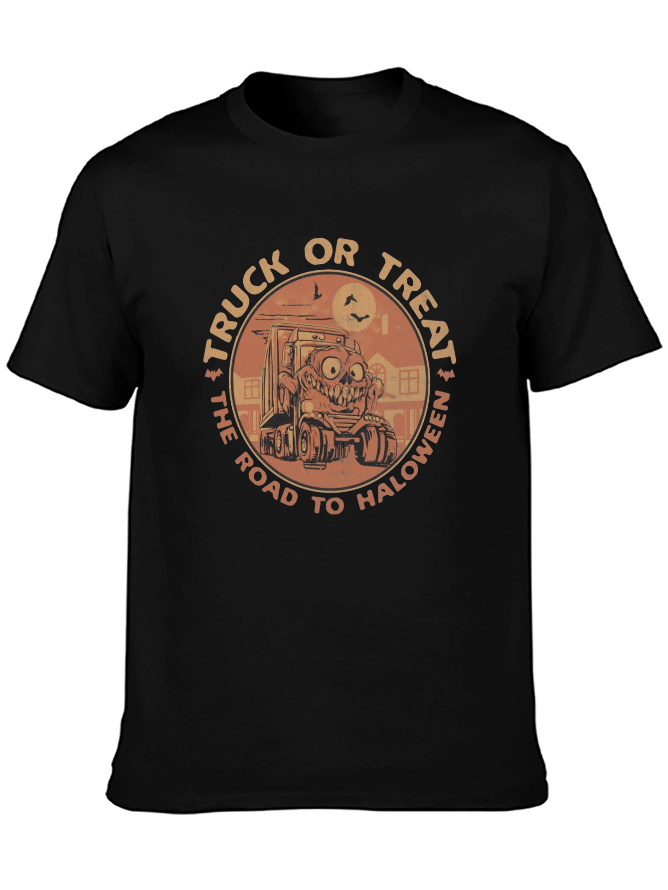 Truck or Treat Halloween Graphic T-Shirt