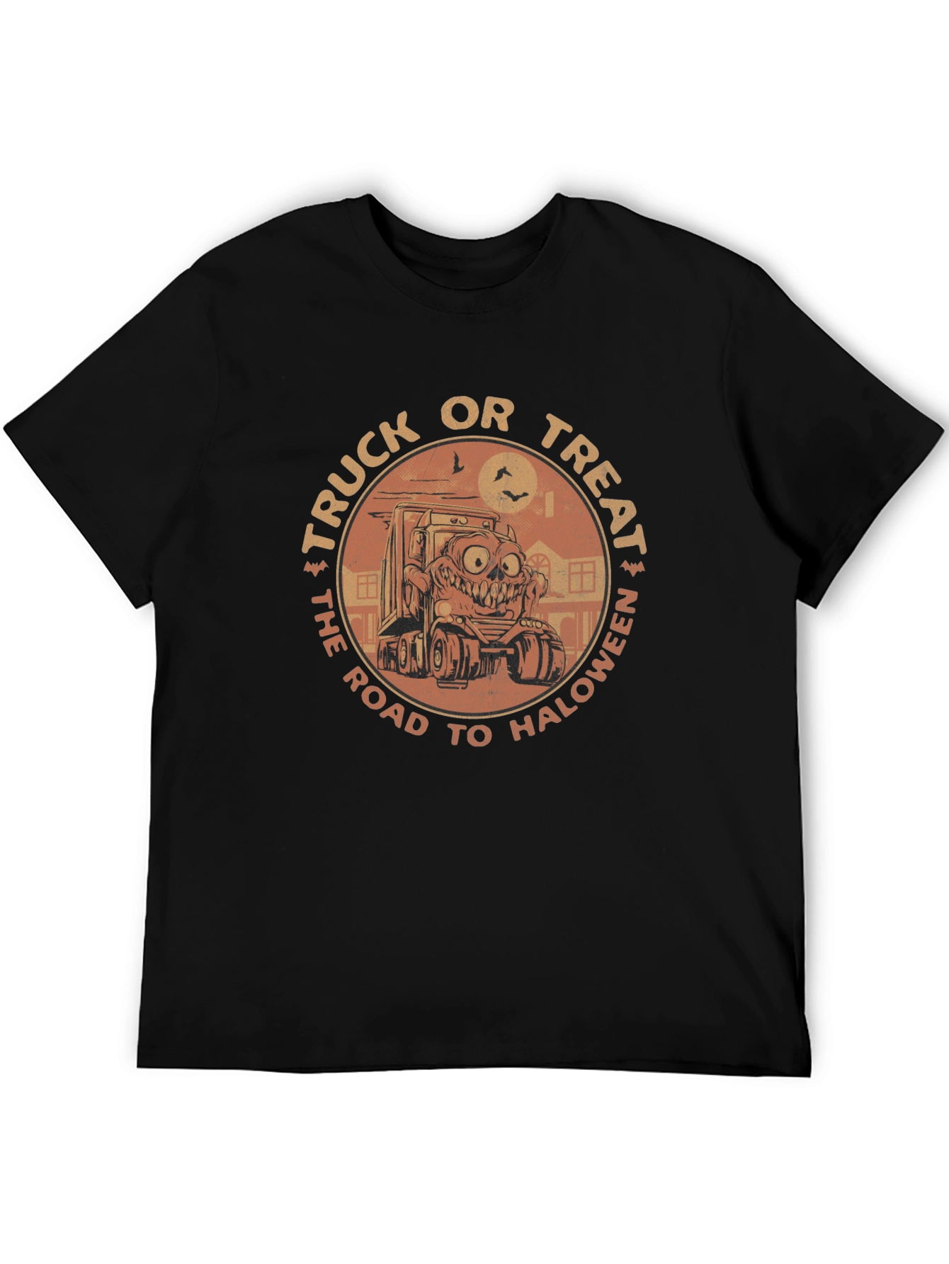 Truck or Treat Halloween Graphic T-Shirt