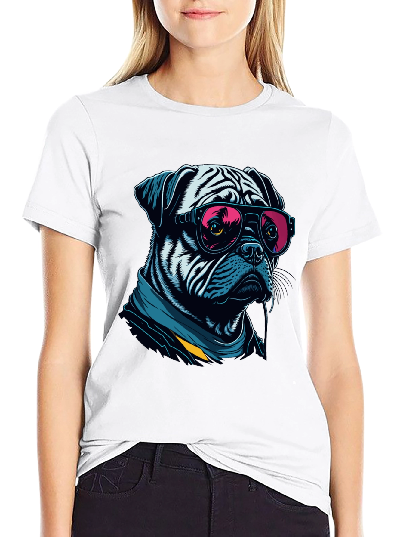 Cool Bulldog Sunglasses T-Shirt – Stylish Dog Lover Tee