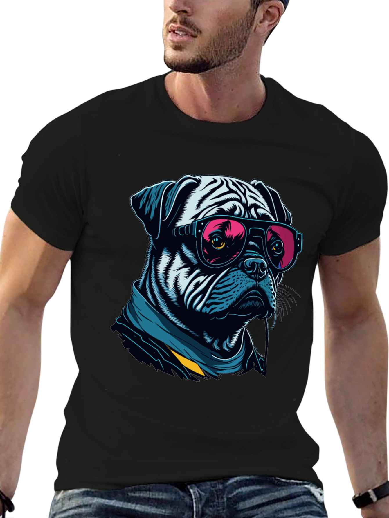 Cool Bulldog Sunglasses T-Shirt – Stylish Dog Lover Tee