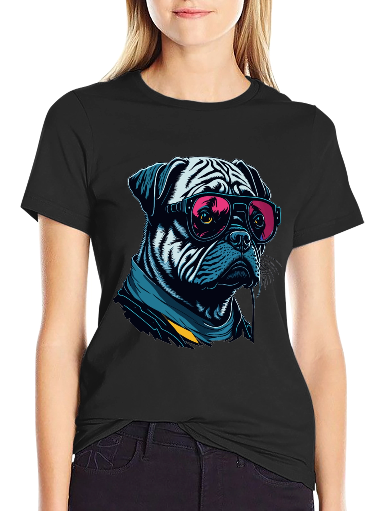 Cool Bulldog Sunglasses T-Shirt – Stylish Dog Lover Tee
