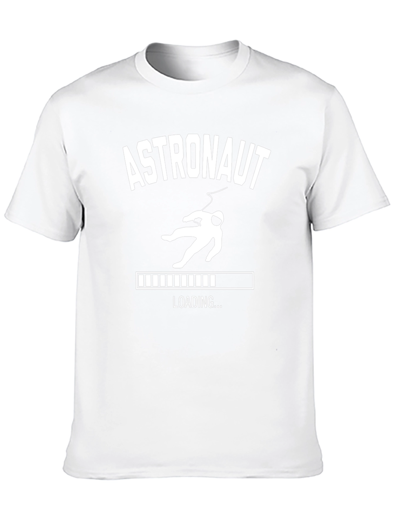Astronaut Loading Graphic T-Shirt - Black