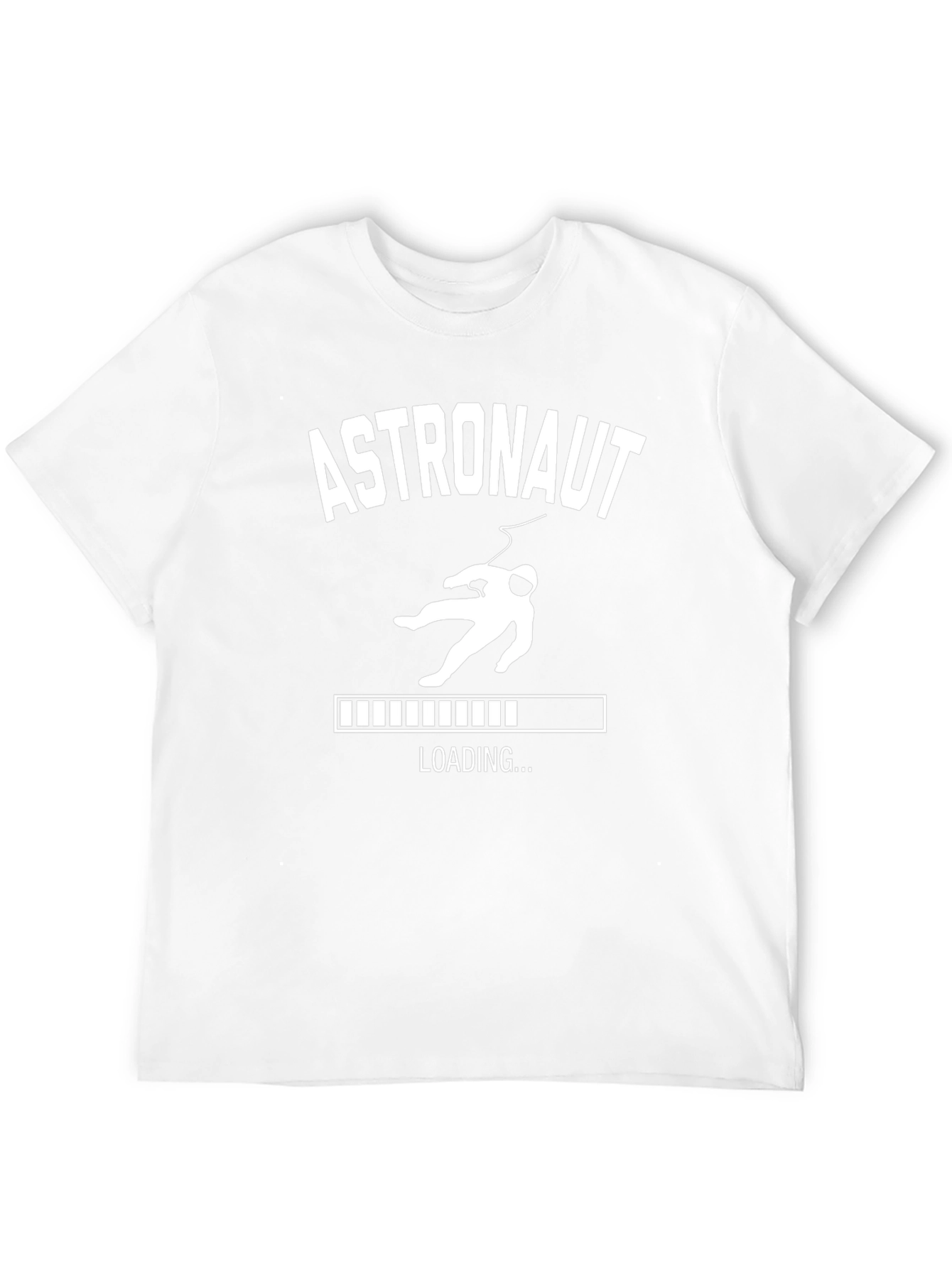 Astronaut Loading Graphic T-Shirt - Black