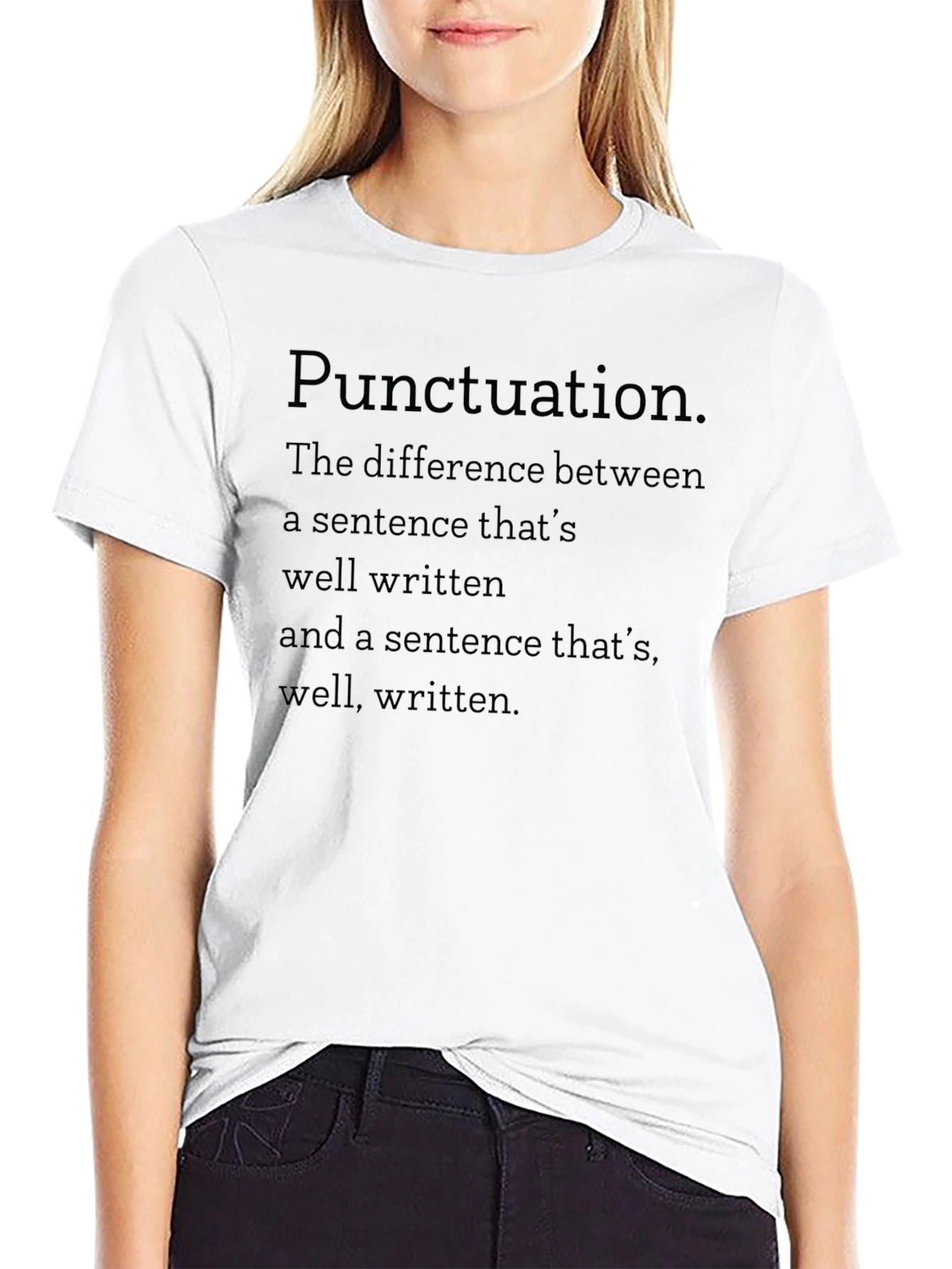 Punctuation Humor Black T-Shirt