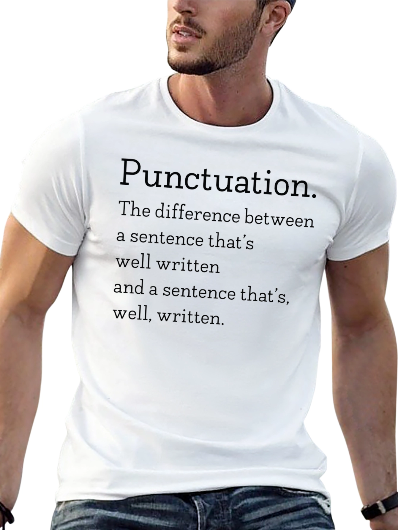 Punctuation Humor Black T-Shirt
