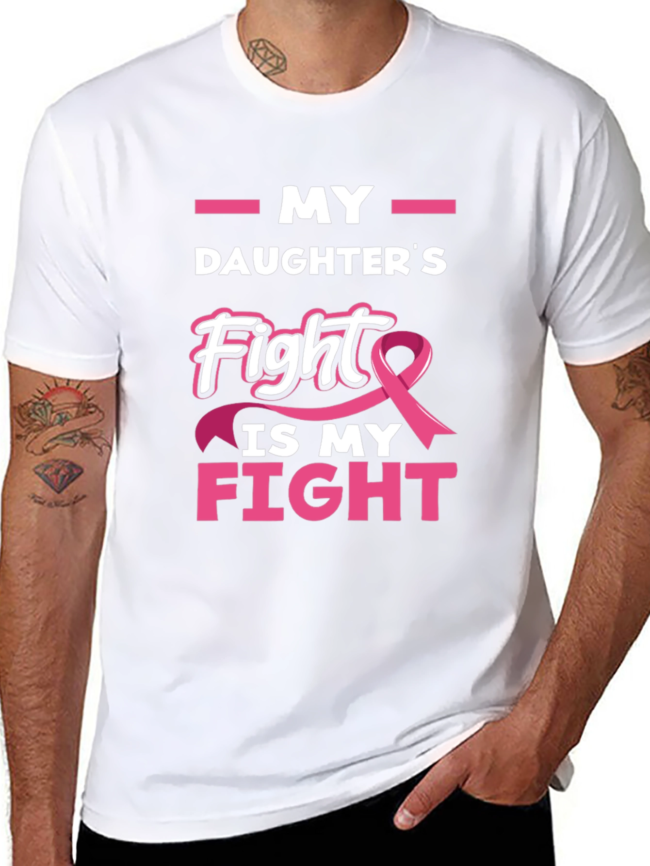 My Daughters Fight Breast Cancer Awareness T-Shirt