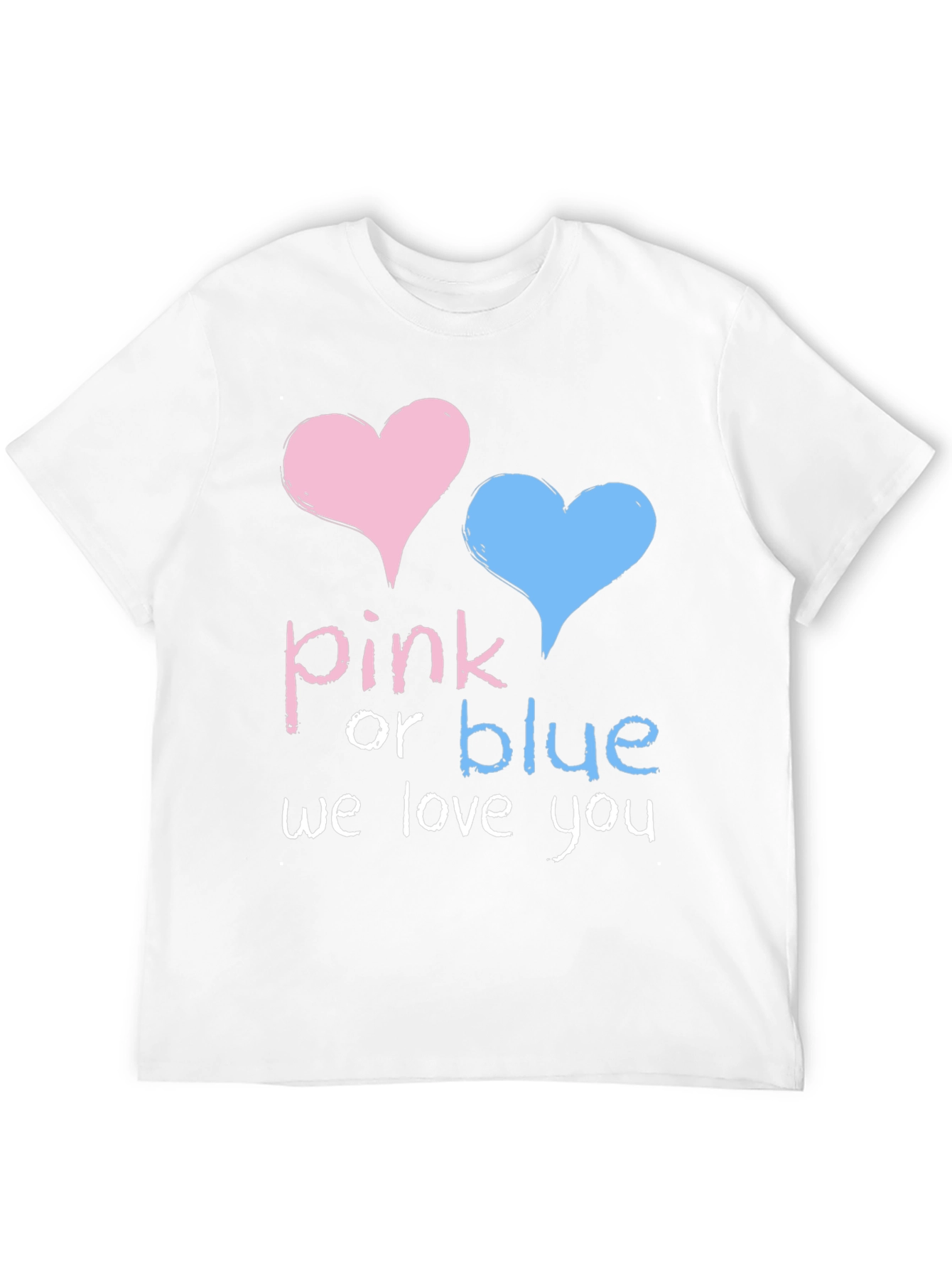 Pink or Blue Baby Shower Gender Reveal T-Shirt