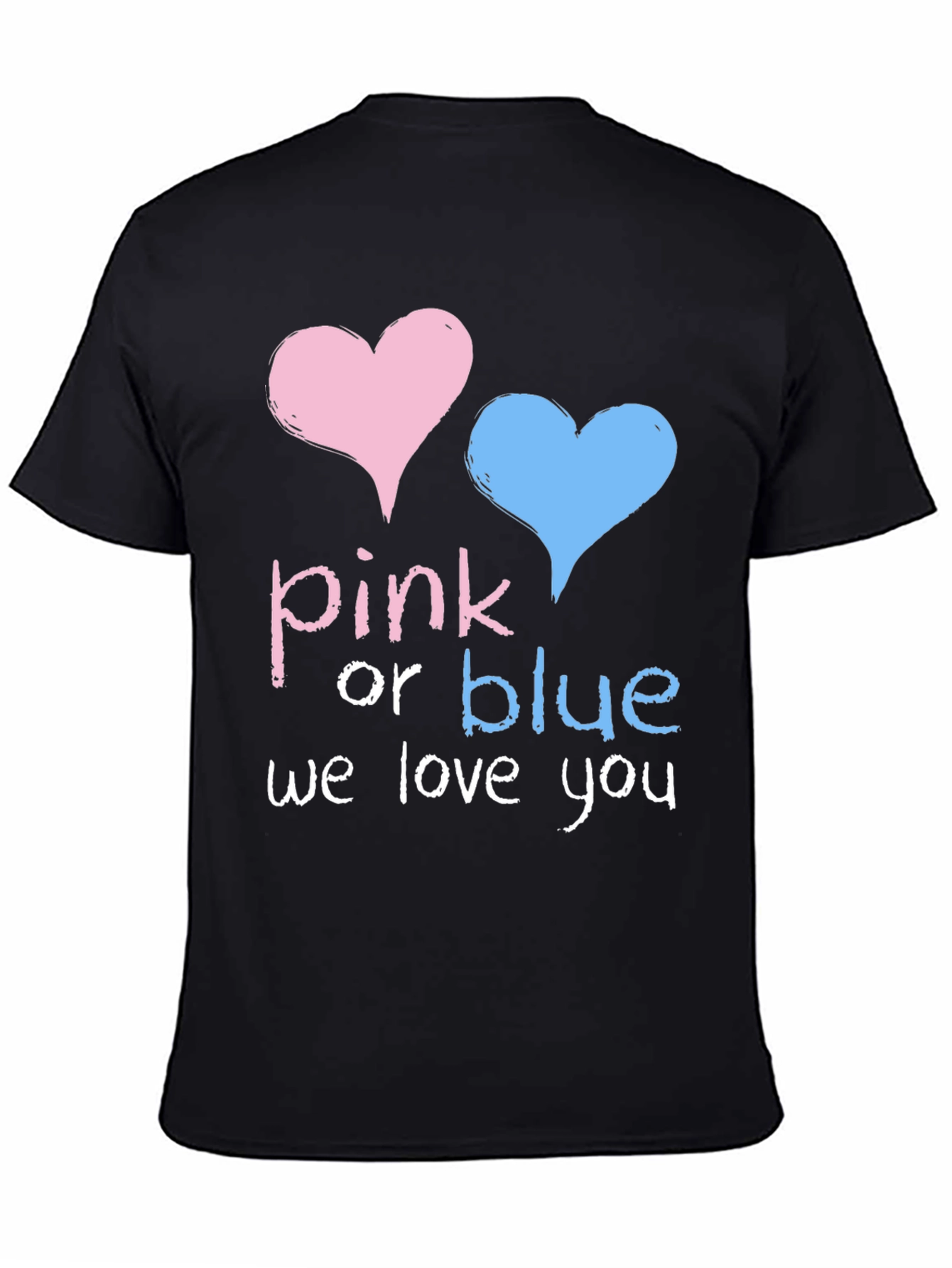 Pink or Blue Baby Shower Gender Reveal T-Shirt