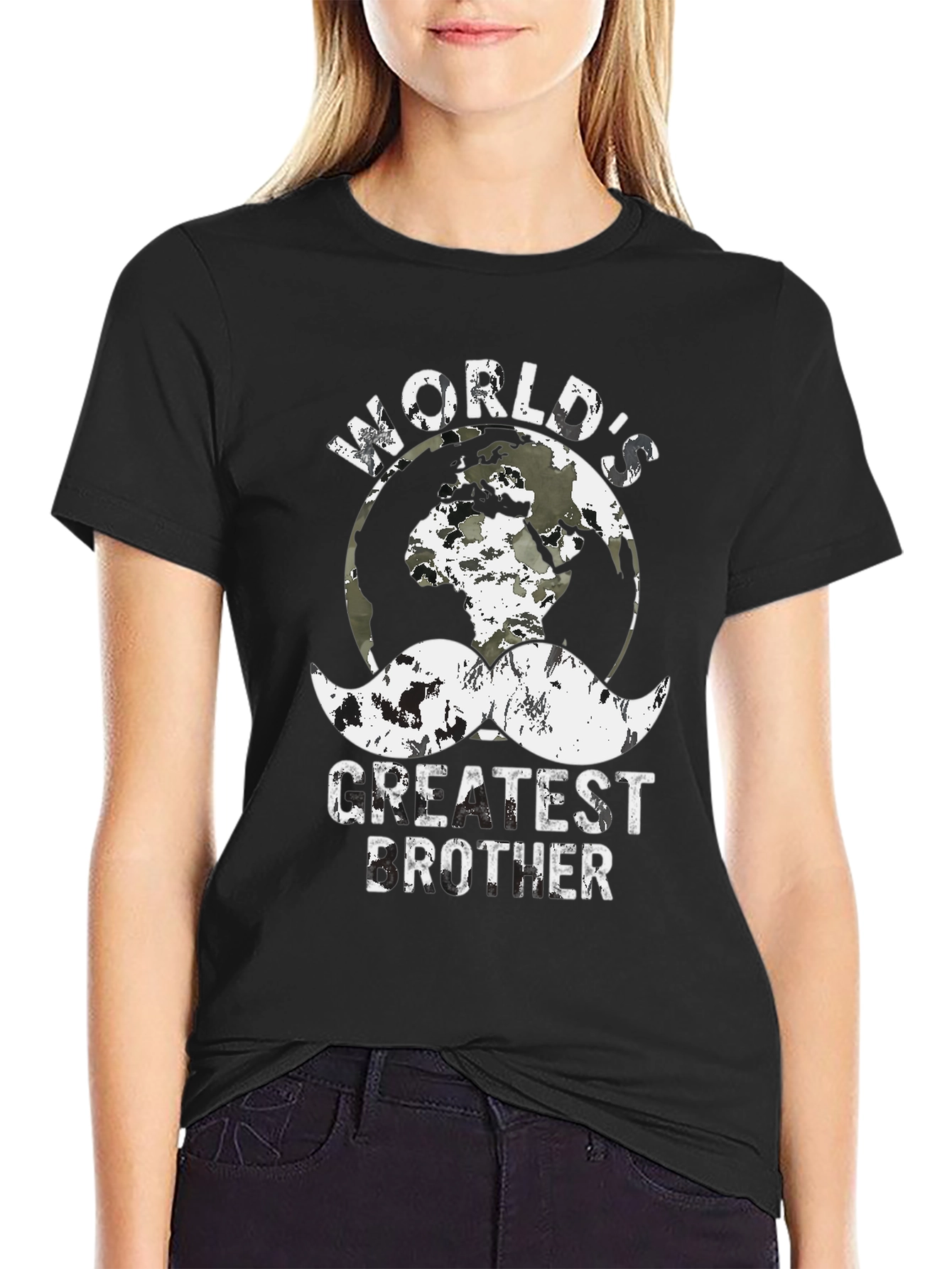 Worlds Greatest Brother Graphic Tee - Black