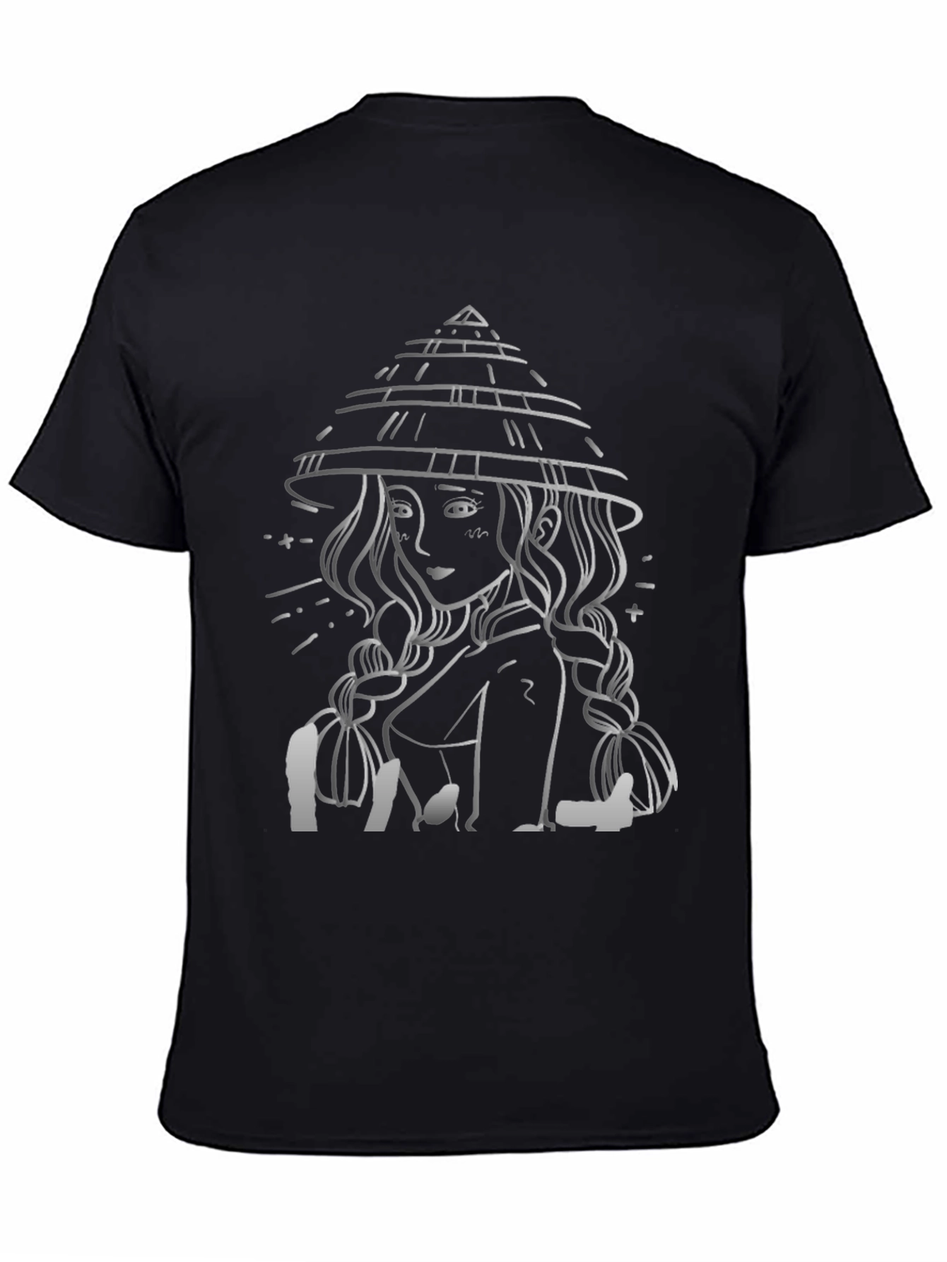 Asian Girl T-Shirt Black