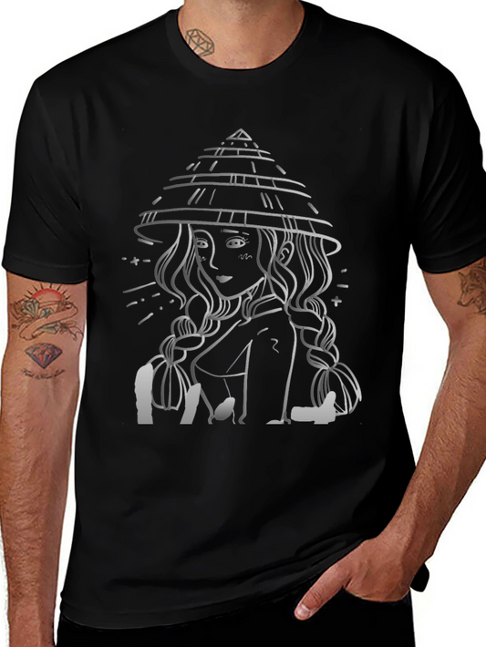 Asian Girl T-Shirt Black