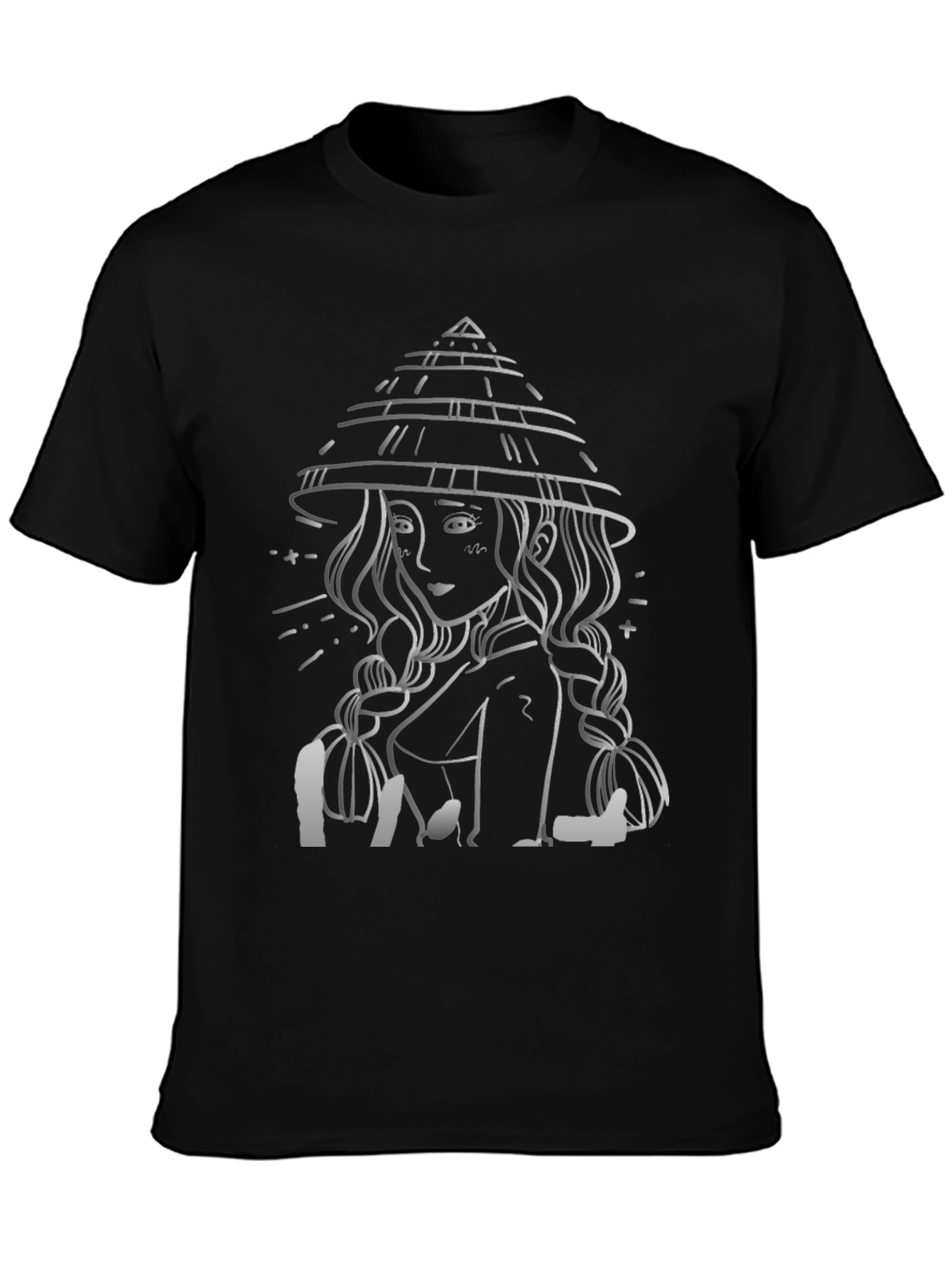 Asian Girl T-Shirt Black