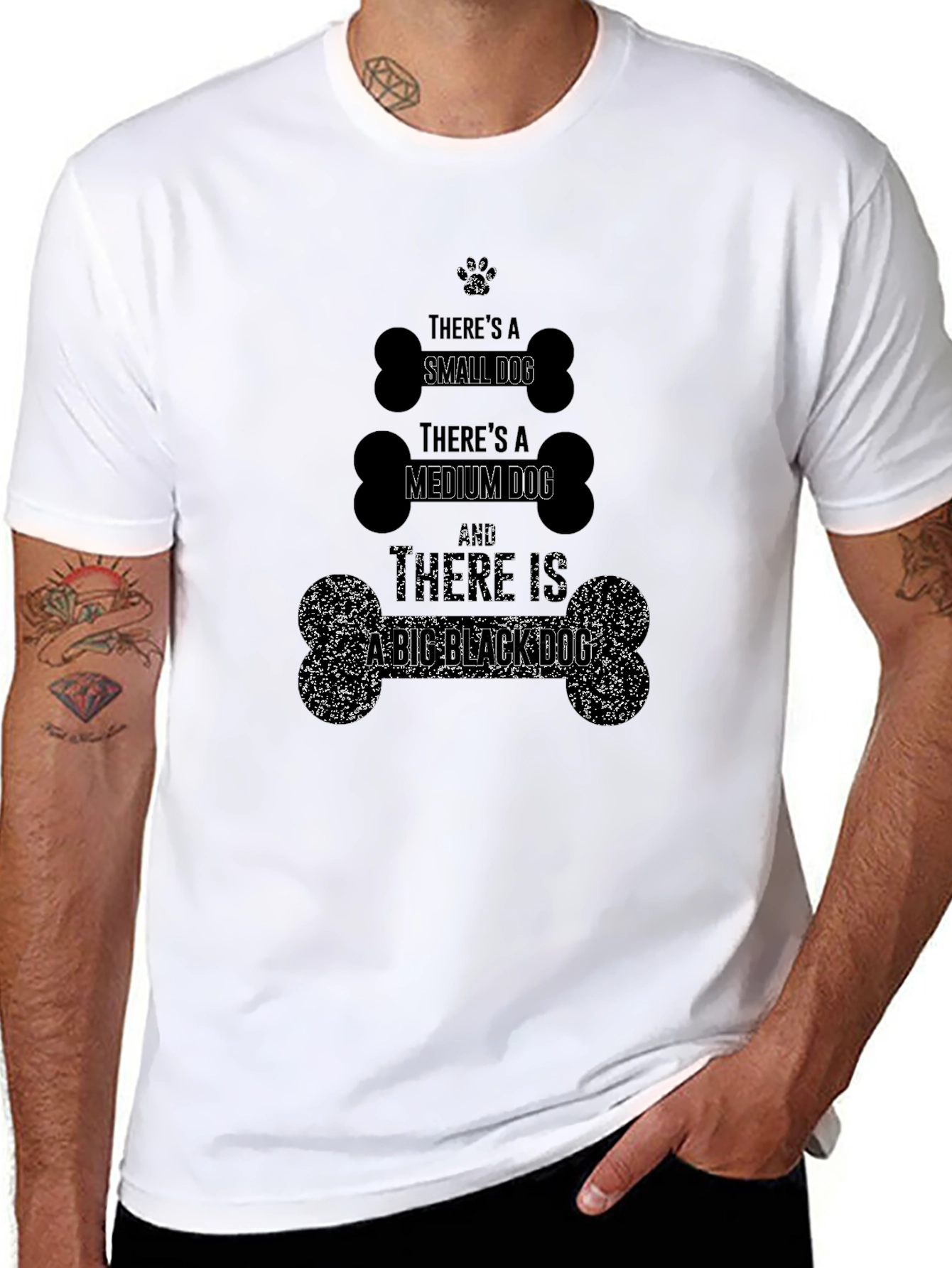 Dog Lover T-Shirt - Small Medium Big Dog