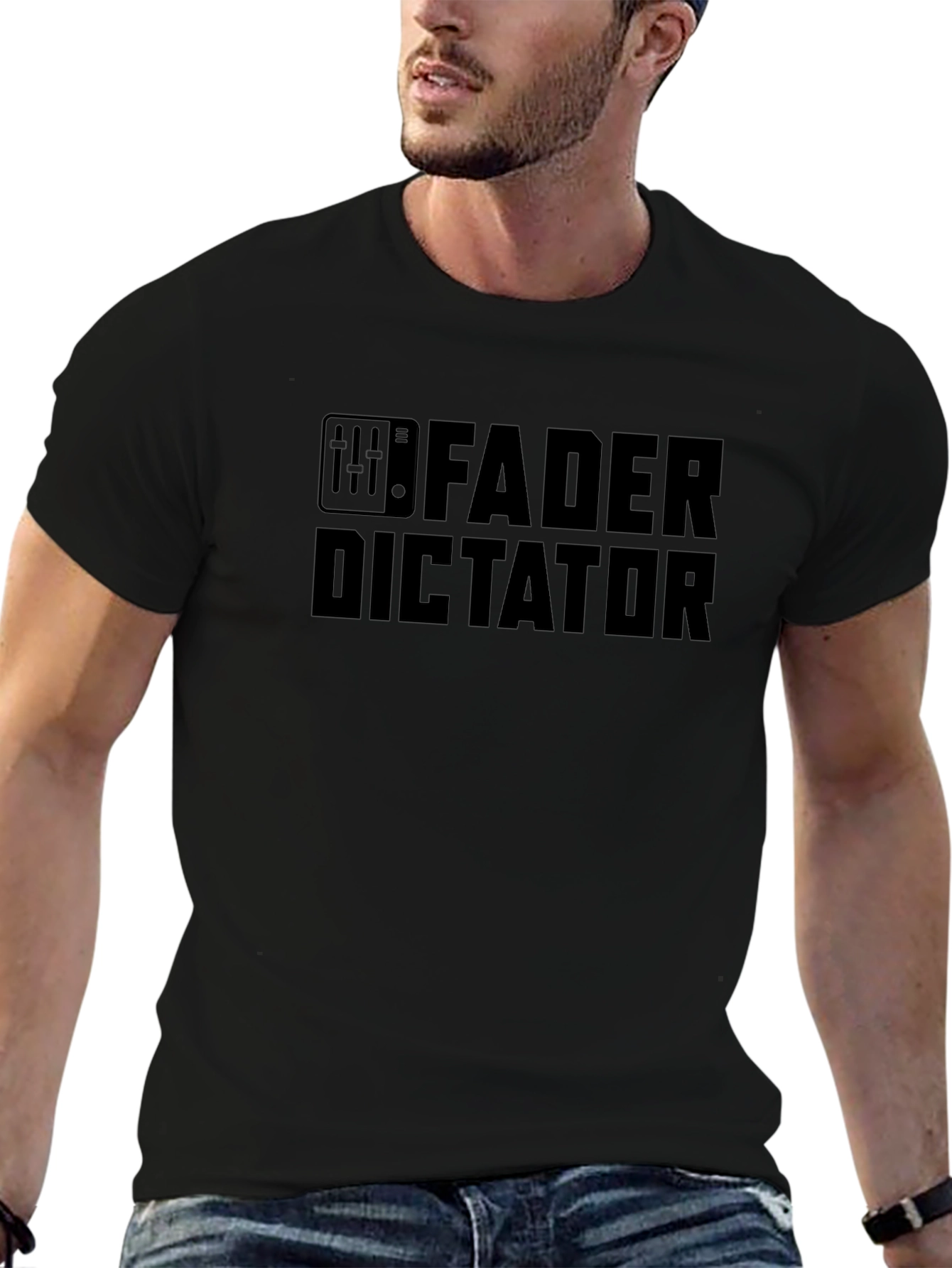 Fader Dictator Black Graphic T-Shirt