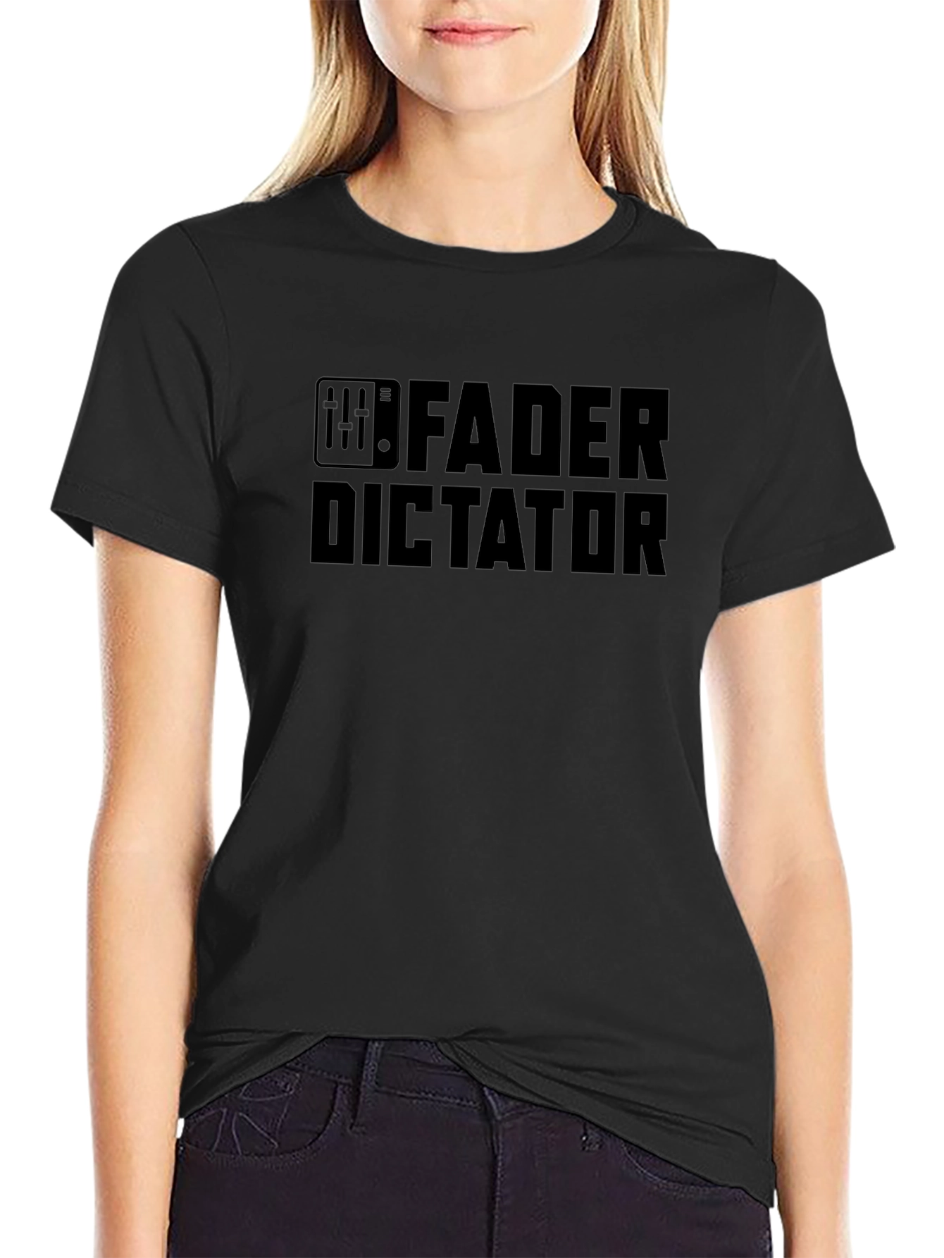 Fader Dictator Black Graphic T-Shirt