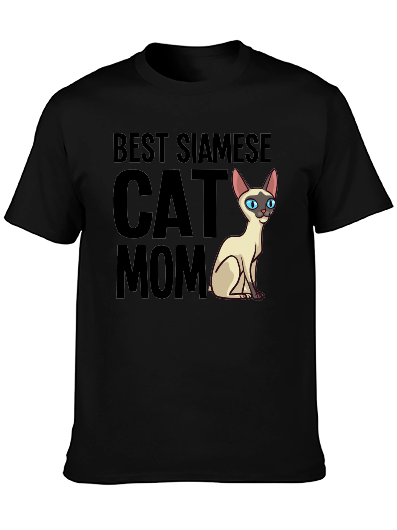 Best Siamese Cat Mom Graphic T-Shirt