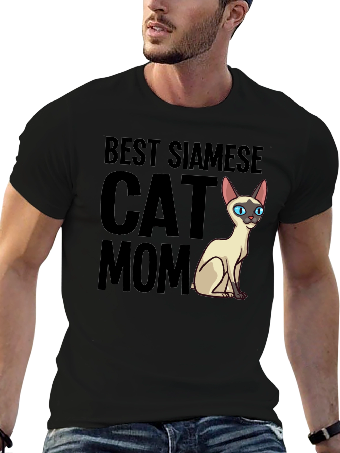 Best Siamese Cat Mom Graphic T-Shirt