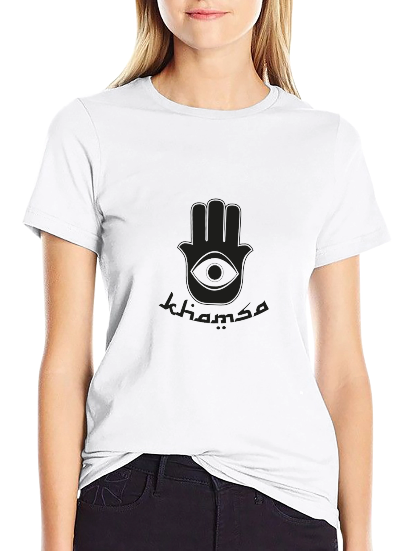 Black Khamsa Graphic Tee - Unisex