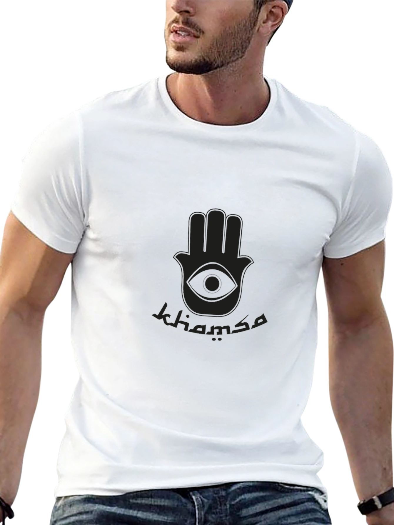 Black Khamsa Graphic Tee - Unisex
