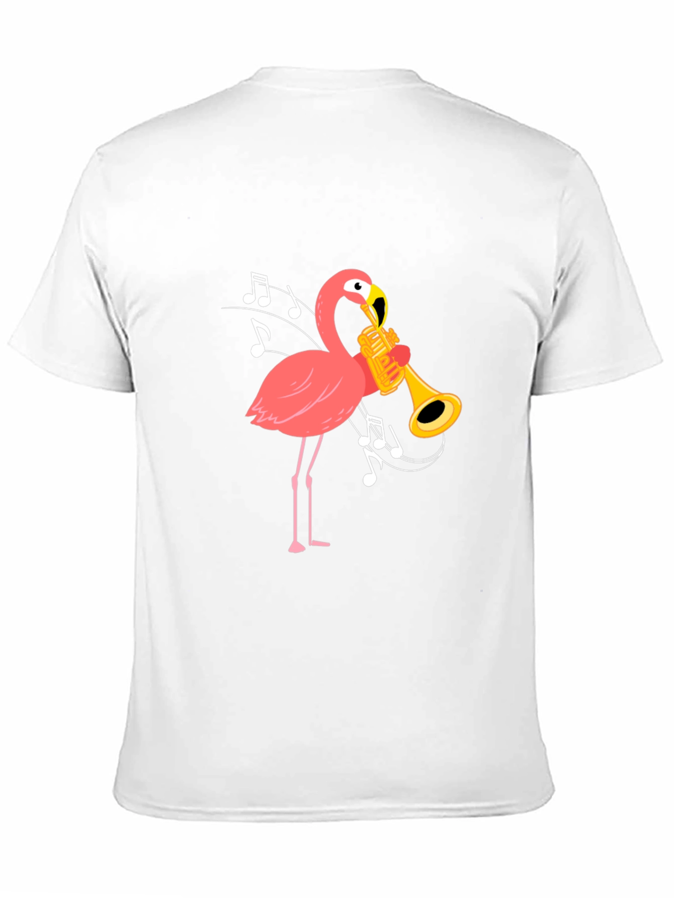 Flamingo Trumpet Black T-Shirt