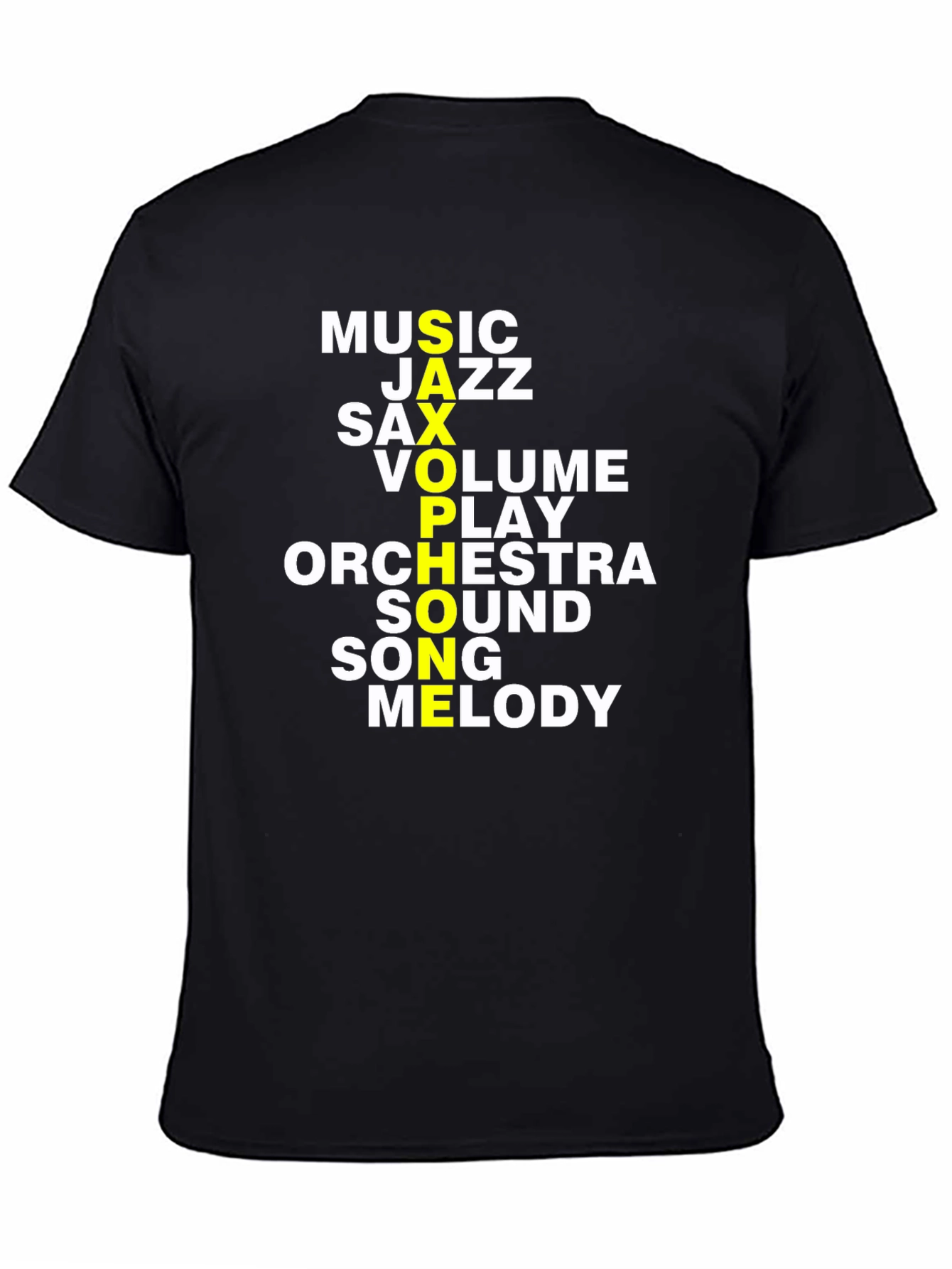 Music Lover T-Shirt: Saxophone Jazz Orchestra Design