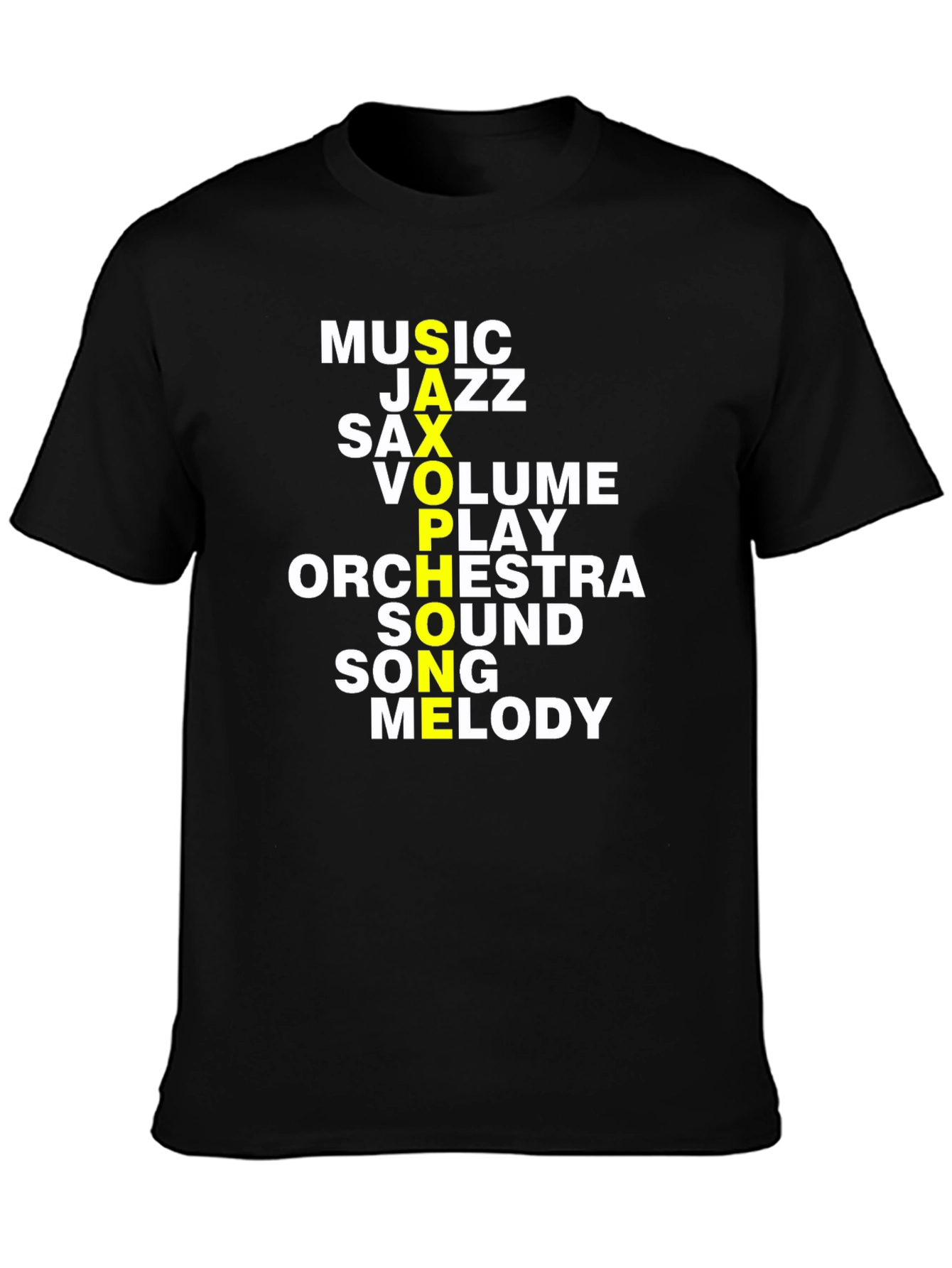 Music Lover T-Shirt: Saxophone Jazz Orchestra Design