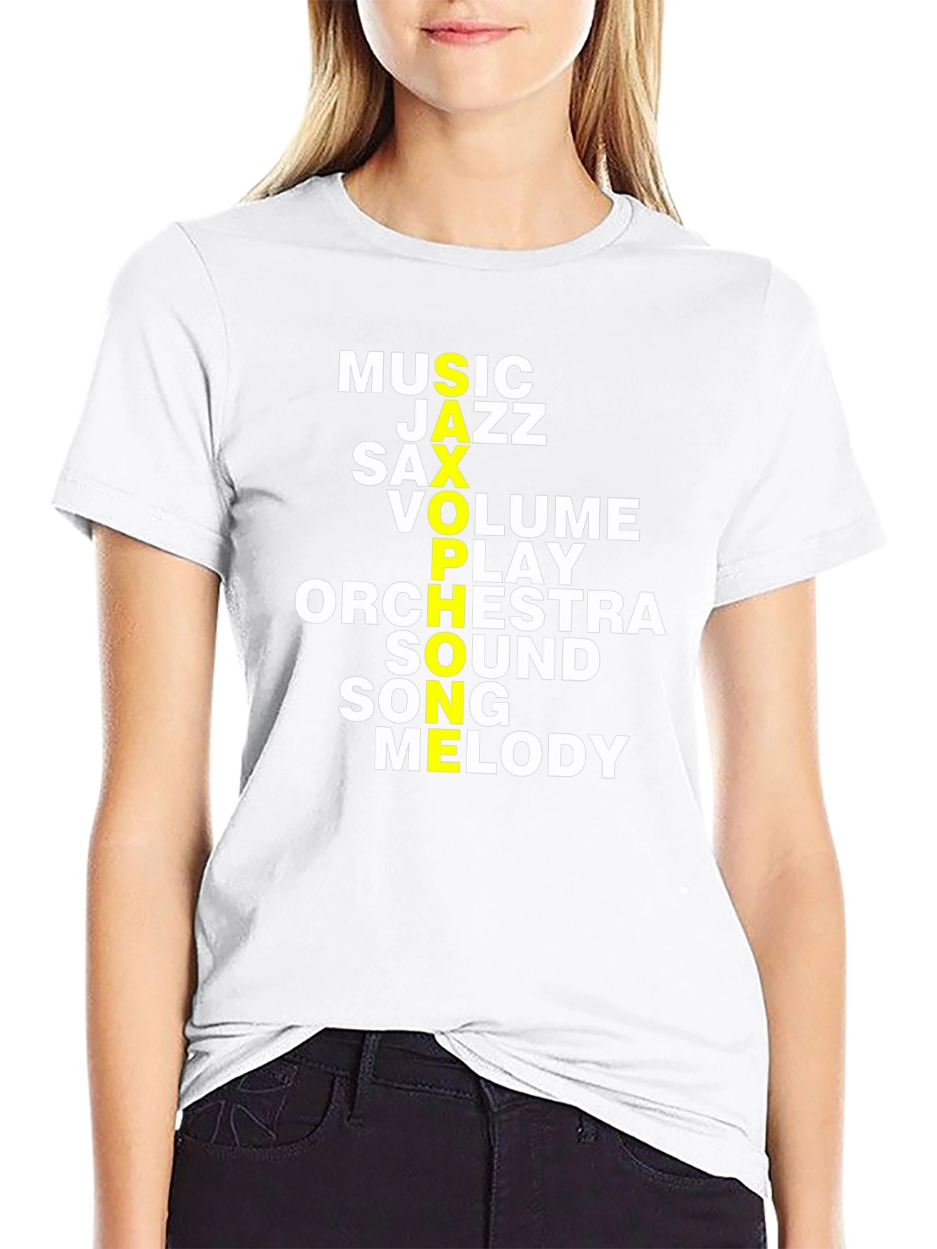 Music Lover T-Shirt: Saxophone Jazz Orchestra Design