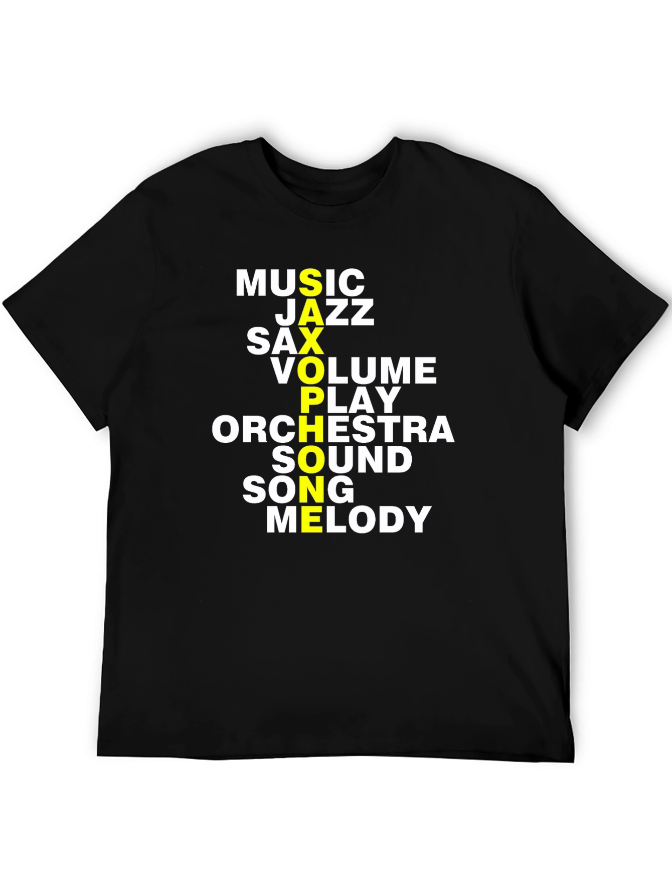 Music Lover T-Shirt: Saxophone Jazz Orchestra Design