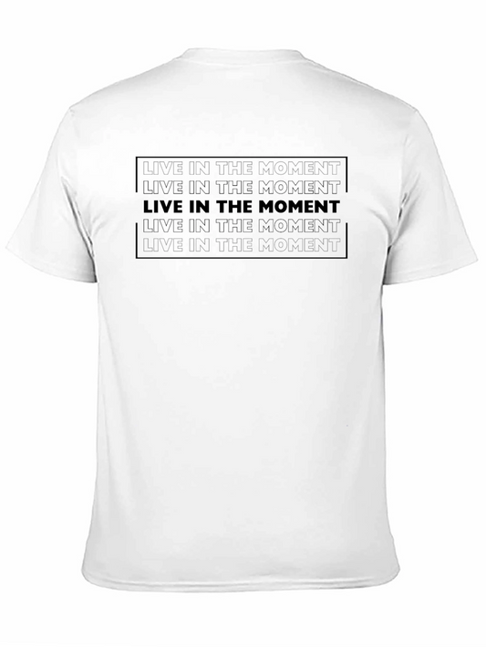 Live in the Moment Black Graphic Tee