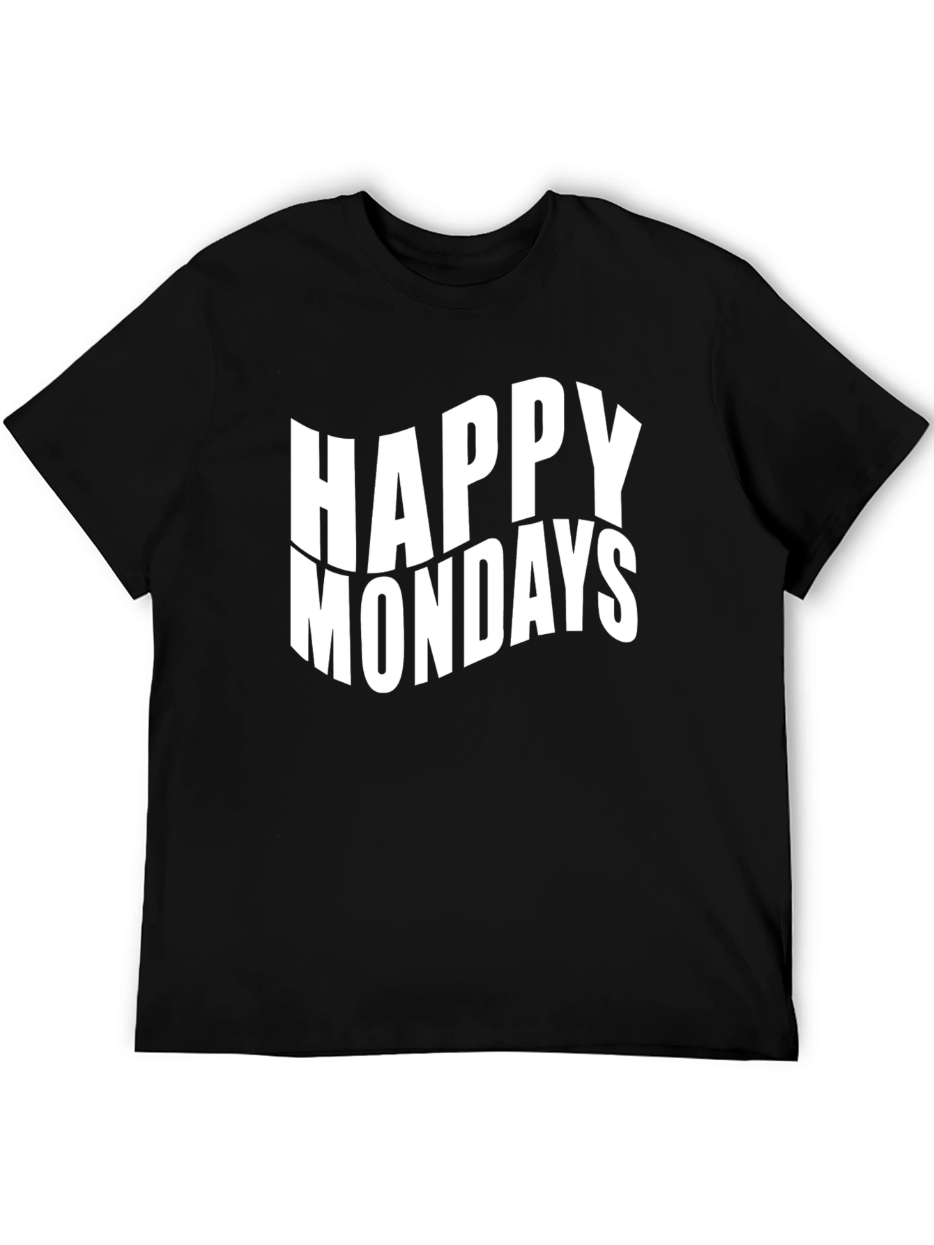 Happy Mondays Graphic Print Black T-Shirt