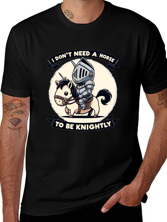 Funny Knight & Unicorn Graphic Tee