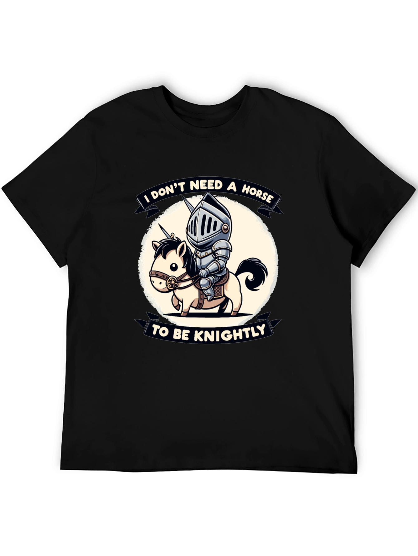 Funny Knight & Unicorn Graphic Tee