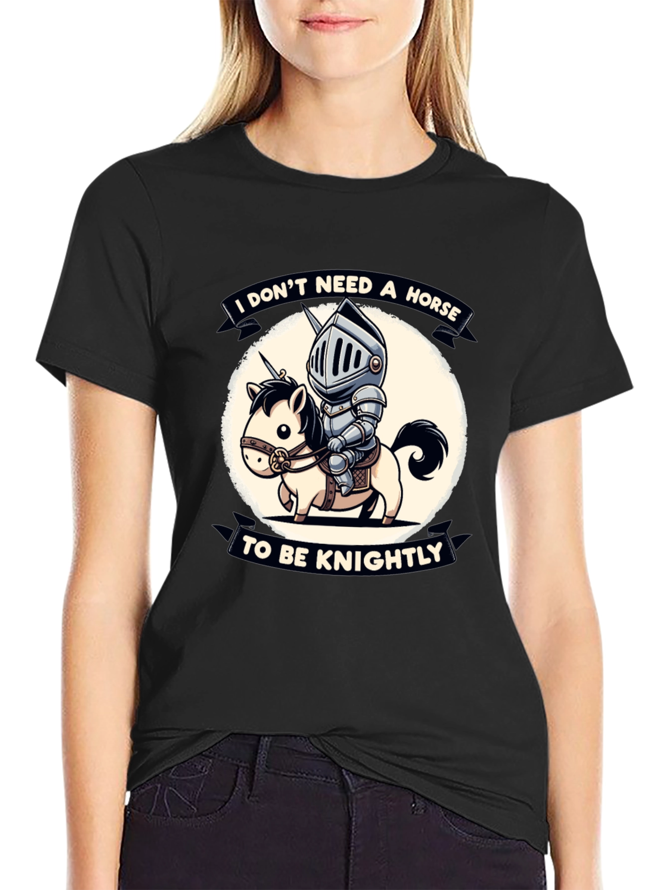 Funny Knight & Unicorn Graphic Tee