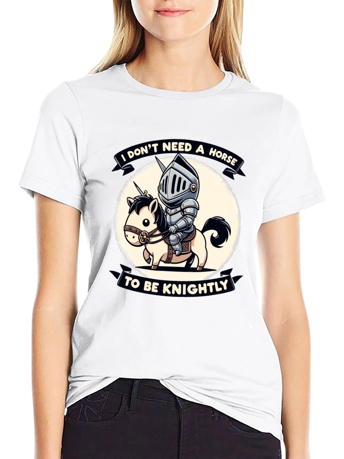 Funny Knight & Unicorn Graphic Tee
