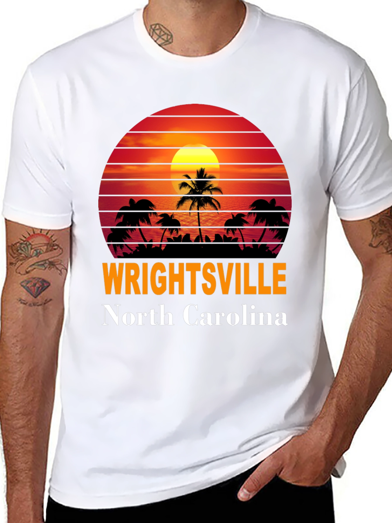 Wrightsville Beach Sunset Graphic Tee