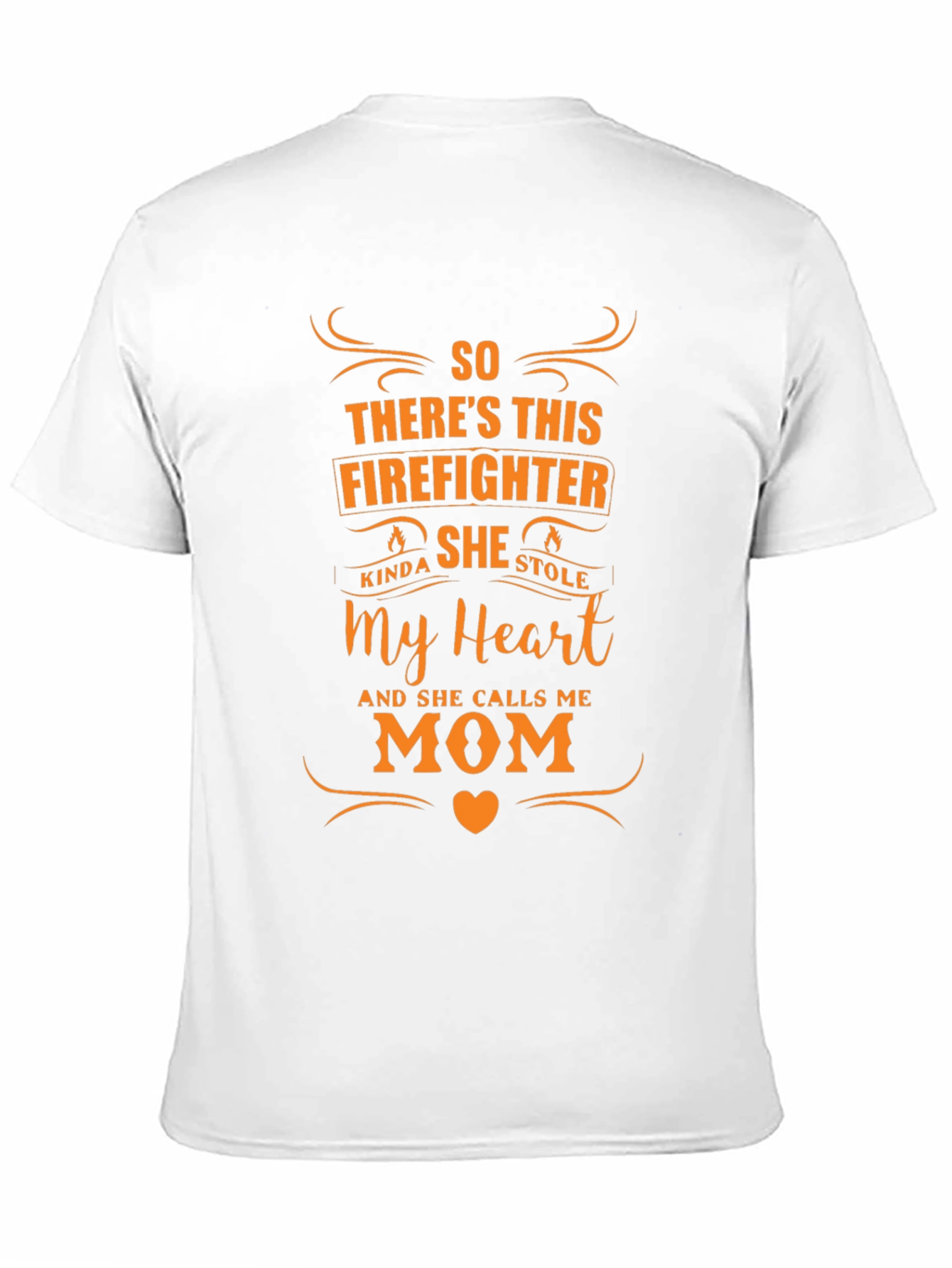 Firefighters Mom Graphic Tee - Black