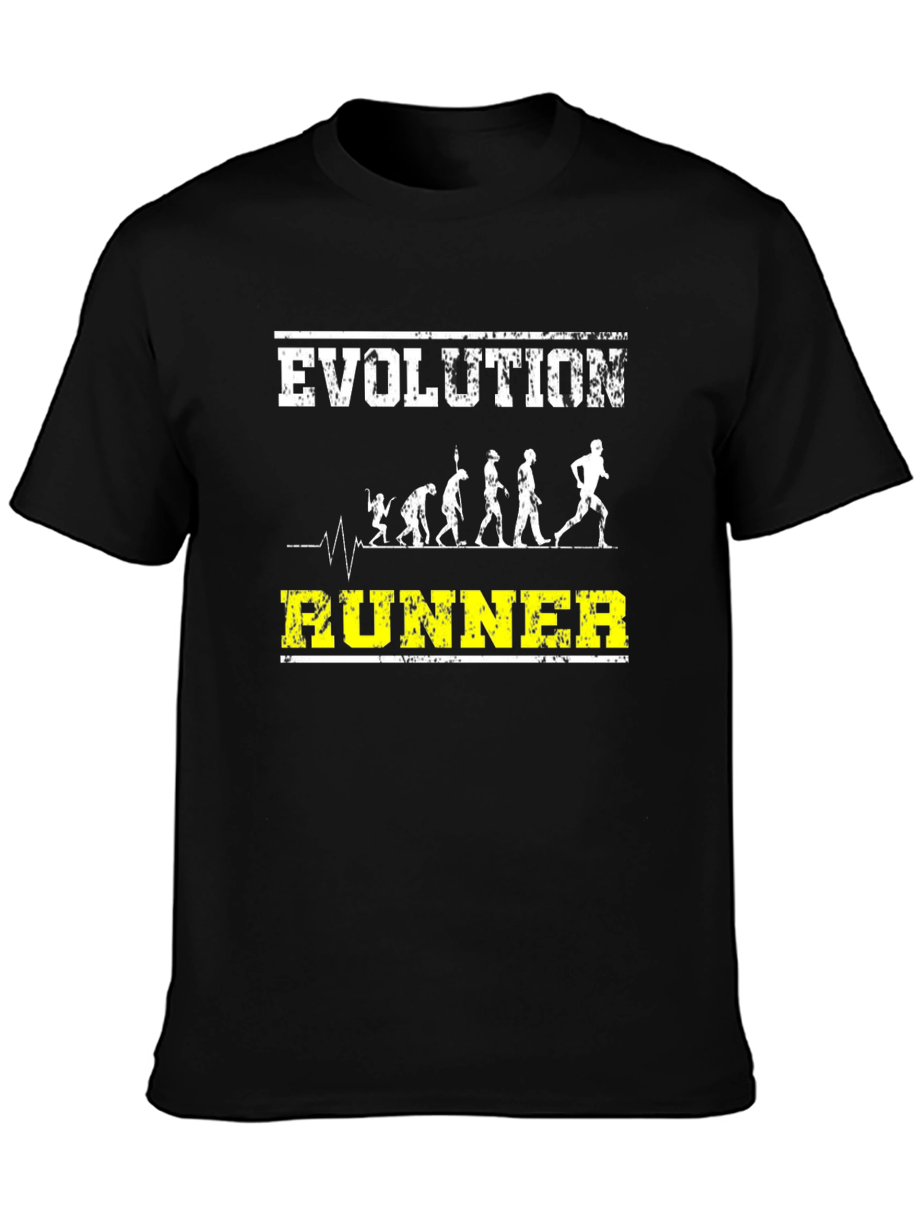 Evolution Runner Graphic Tee - Black