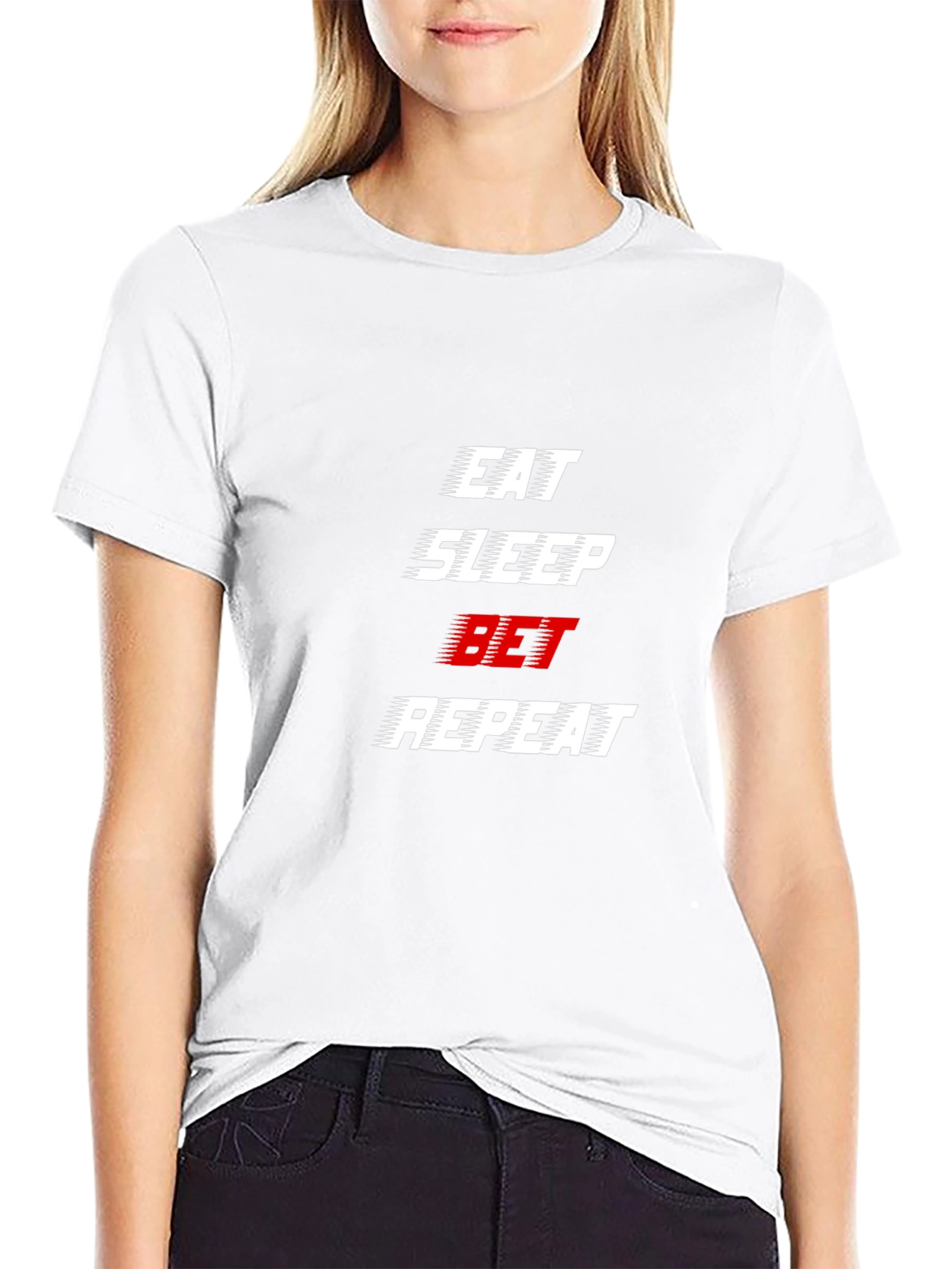 Eat Sleep Bet Repeat Graphic Tee