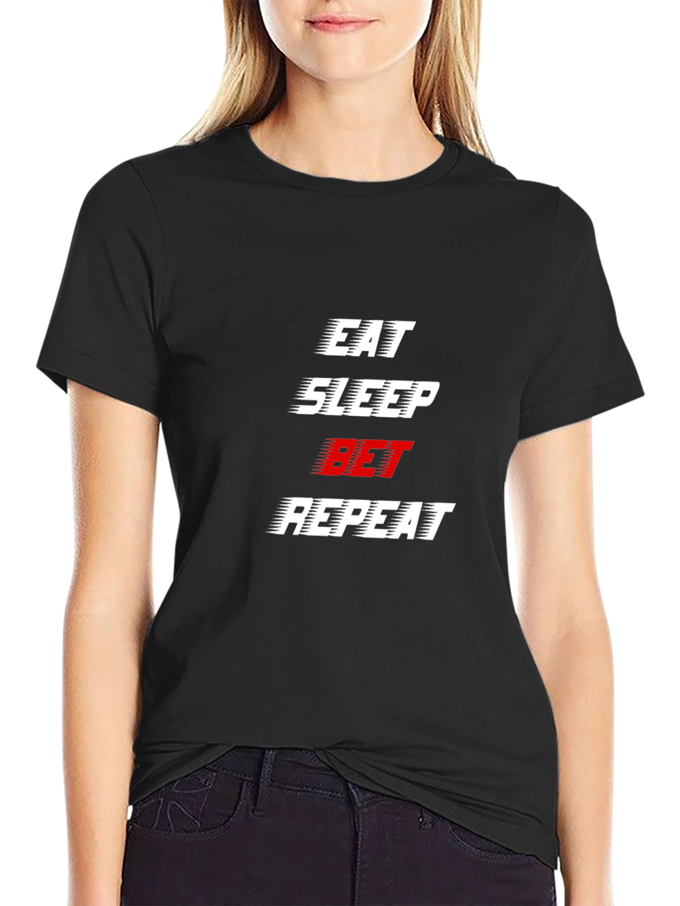 Eat Sleep Bet Repeat Graphic Tee